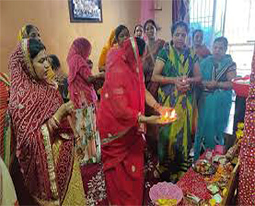 Devotees Singing Bhajan and Kirtan at Bharat Darshan