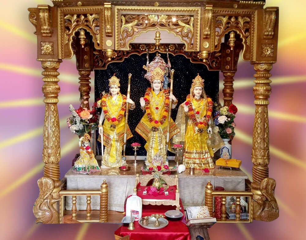 Lord Shree Ram artwork exhibit at Bharat Darshan