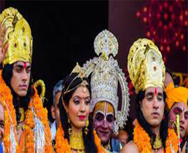 Devotees Celebrating Ram Navami Event