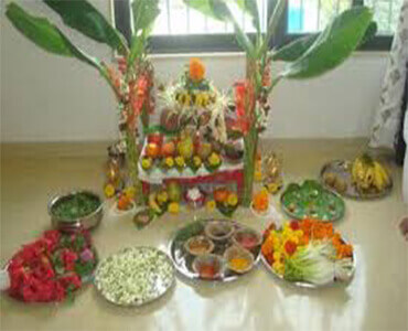 Devotees Attending Satyanarayan Katha Celebration